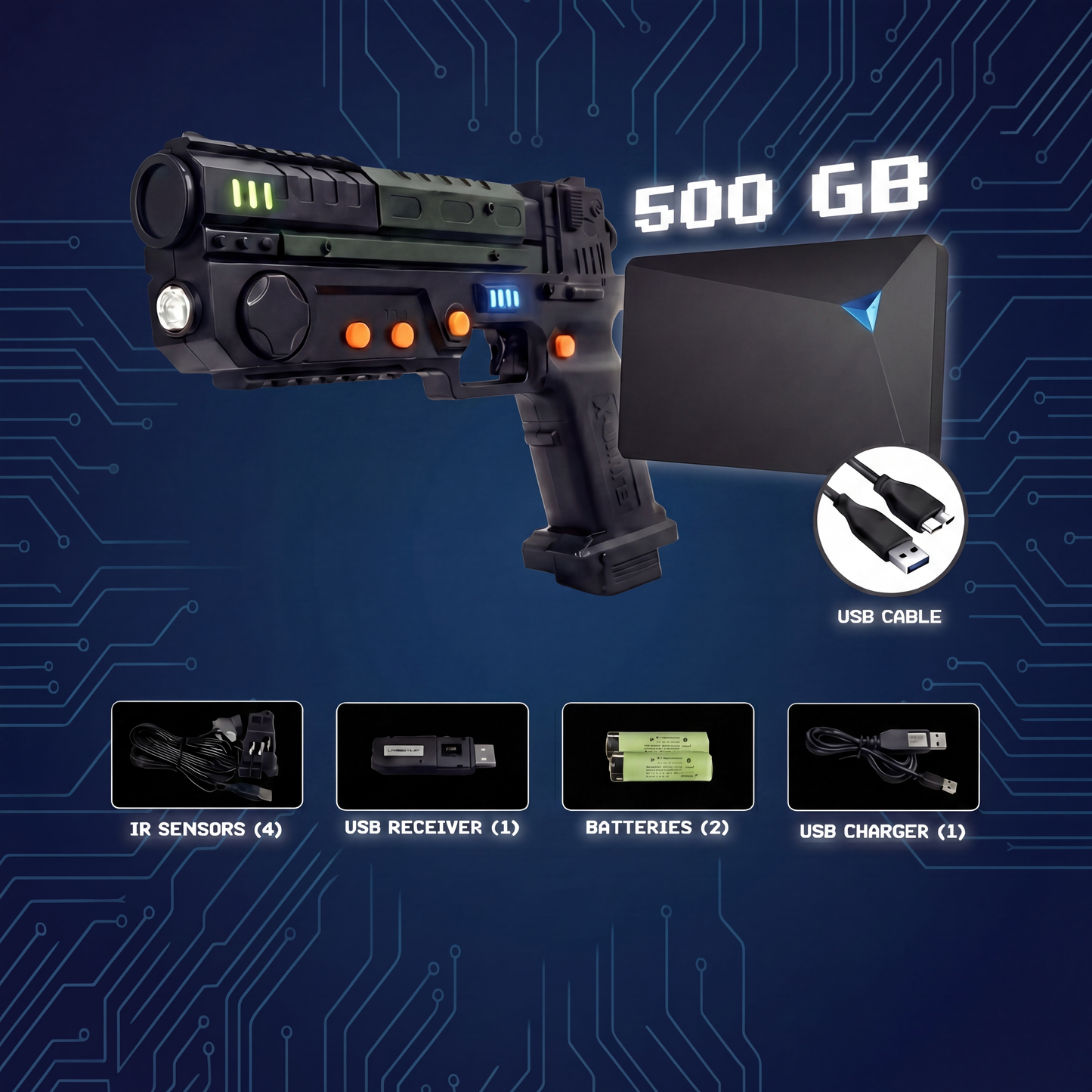 1 Player Set (Black) + 1200 Games